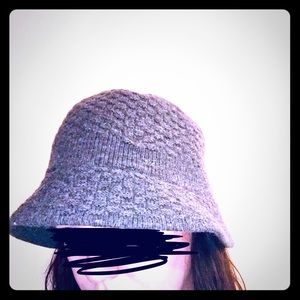 Grey Nine West Wool Blend Hat
